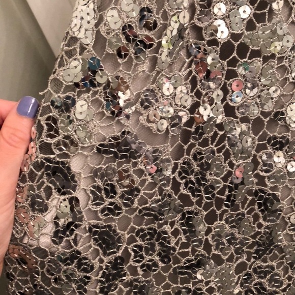 Dave & Johnny strapless homecoming party dress